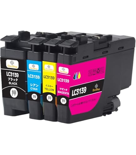 Amazon.co.jp: brother ブラザー LC3139(PGBK/顔料ブラック)【4本