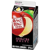Amazon.co.jp: [冷蔵]江崎グリコ 赤りんご＆青りんご 270ml×10個