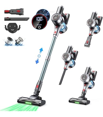 Amazon | コードレス掃除機 550W 45kpa強力吸引 絡まないヘッド 60分