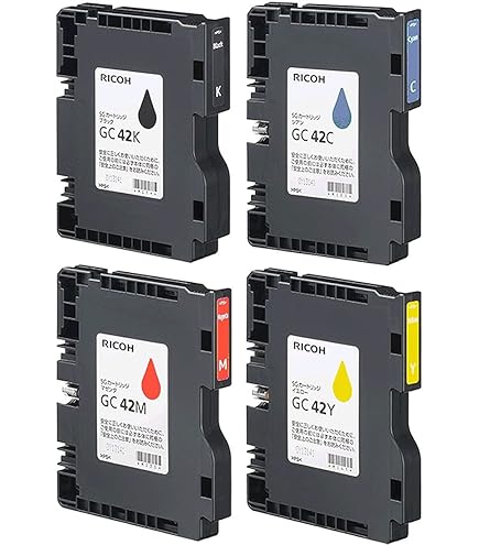 Amazon.co.jp: RICOH 純正インク SGカートリッジ GC41H 4色セット