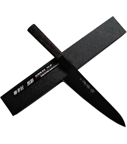 Amazon | 【 高村刃物 】V10鋼 スペシャル 槌目 牛刀 180mm 口金付