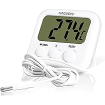 Amazon.co.jp: デジタル冷蔵庫冷凍庫温度計アラーム付き - 室内/室外