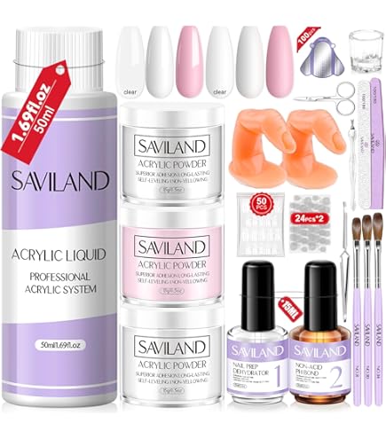 Amazon.co.jp: Saviland アクリルネイルキット ネイルキット アクリル