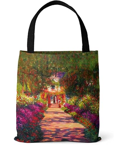 Amazon.co.jp: モネ 睡蓮のとき オーガンジー刺繍バッグ BRIGITTE