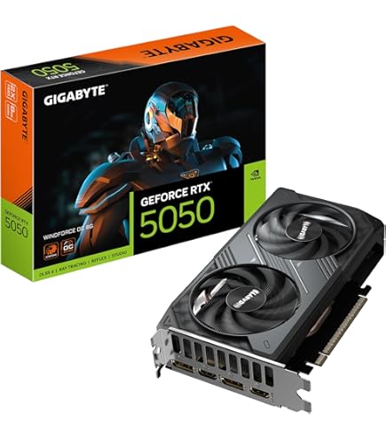 GIGABYTE GeForce RTX 3050 Eagle OC 8GB Graphics Card, Black