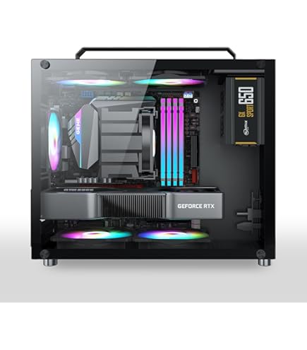 Amazon.co.jp: KEDIERS pcケース ミドルタワー,6 PWM ARGBファン搭載