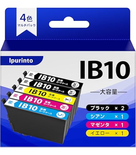 Amazon.co.jp: 【エコッテ】 EPSON (エプソン)用 IB10CL4A カード