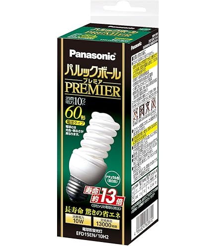 Amazon | パナソニック パルックボールプレミア D15形 電球色 電球60形