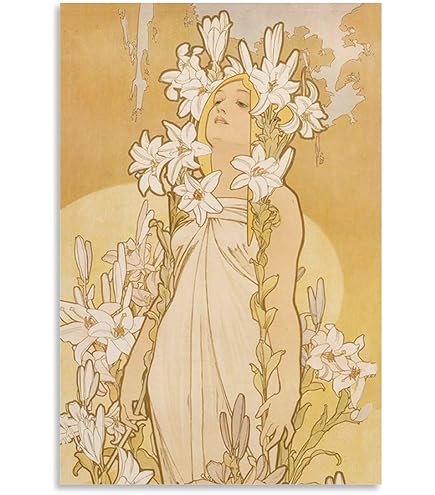 Amazon.co.jp: アルフォンス・ミュシャ作 1894 ニリトグラフポスター