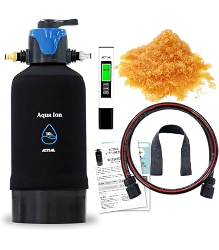 Amazon | ACTIAL 純水器 イオン交換樹脂 洗車 10L TDSメーター 専用