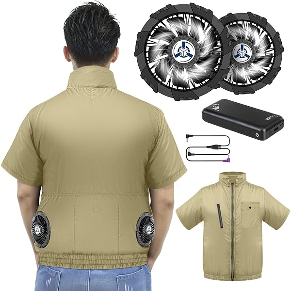 Amazon.co.jp: [Duerfusa] 空調 ベスト ファンバッテリー付き17V 迷彩