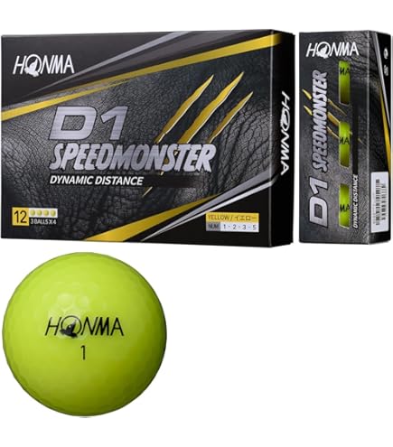 Amazon.co.jp: 本間ゴルフ HONMA ボール D1 スピードモンスター ボール