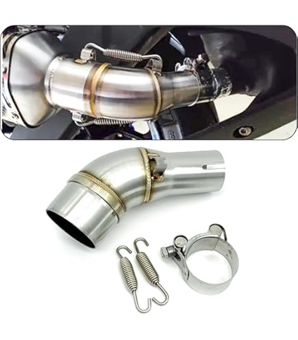 Amazon | オートバイ排気口 エキゾーストパイプ 中間パイプ バイク