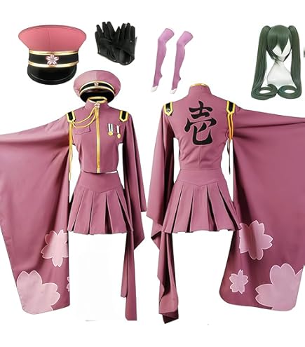 Amazon.co.jp: 千本桜 せんぼんざくら ミク コスプレ衣装 ウイッグ付き