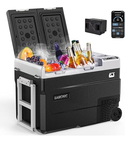 Amazon.co.jp: SAMONIC 車載冷蔵庫専用バッテリー 15600mAh大容量 充電