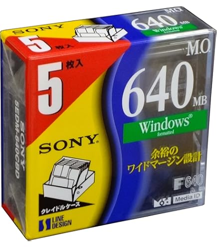 Amazon.co.jp: SONY 3.5型MOディスク 5枚 640MB Windowsフォーマット