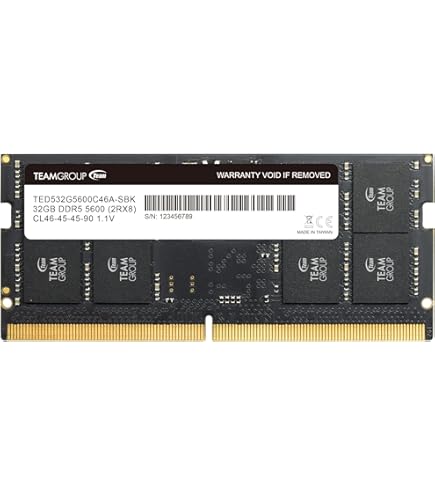 Amazon.co.jp: Kingston ValueRAM 32GB 5600MT/s DDR5 Non-ECC CL46