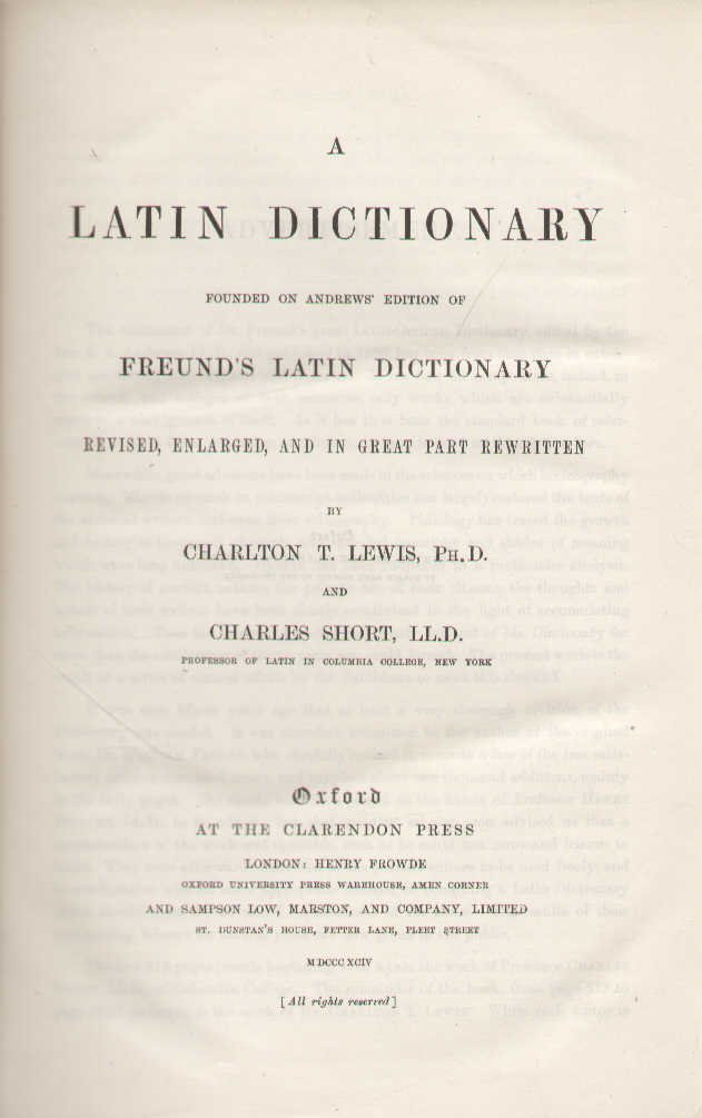 Latin Dictionaries - Classical Philology - Research Guides at