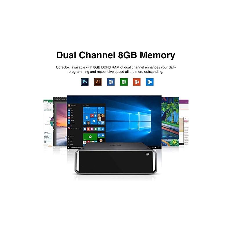 CHUWI CoreBox Desktop Mini PC, Intel Core i5-8259U (Up to 3.8GHz