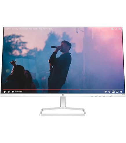 HP M27fwa 27-in FHD IPS LED Backlit Monitor with Audio White Color