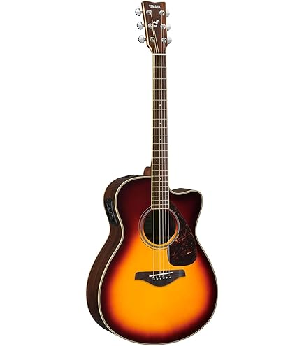 Amazon.com: Yamaha A-Series AC1R Acoustic-Electric Guitar, Tobacco