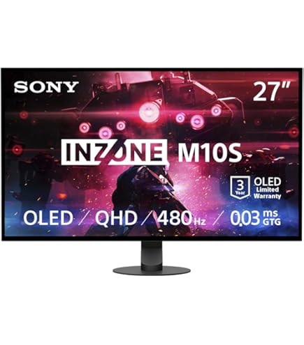 Amazon.com: Sony SDM27Q10SB 27 inch INZONE M10S OLED QHD 1440p HDR