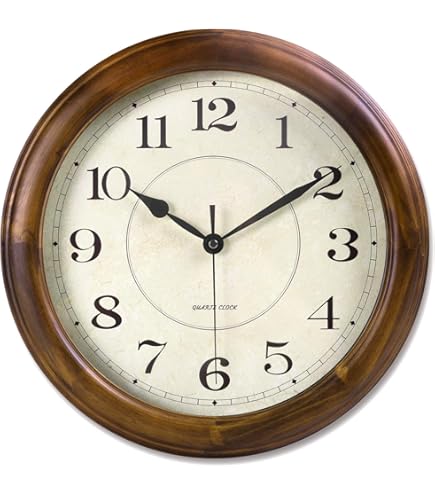 Amazon.com: Bulova C5005 Wooden Atomic Analog Wall Clock