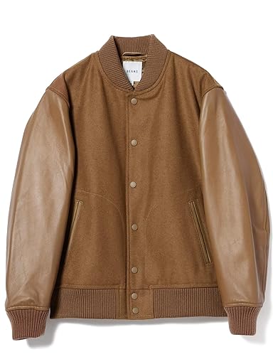 ビームスの袖革スタジャン、ウール混紡G9: 男のマジメ服