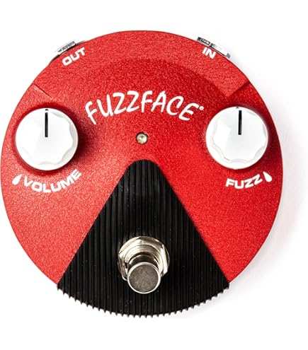 Amazon.com: Dunlop FFM1 SILICON FUZZ FACE MINI Pedal w/ 9V Power