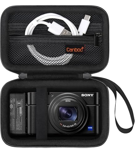 Amazon.com : Sony Premium Jacket Case (LCJRXK/B) for RX100 Series