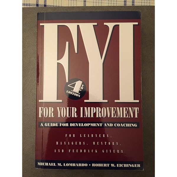 FYI for your improvement Spanish Text [Texto en español] 6TH