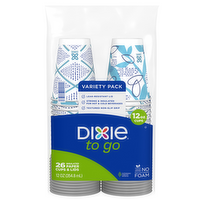 Dixie Cups To Go® Paper With Lids - 26 Count - Brookshire's
