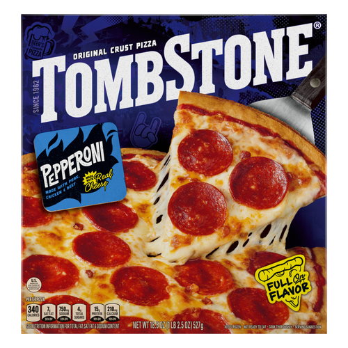 Tombstone Original Crust Pizza, Frozen Pepperoni - 18.5 Ounce