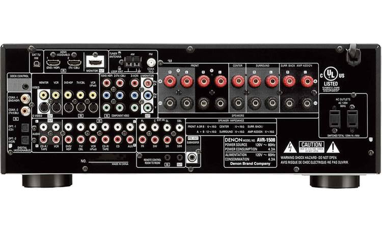 Denon AVR-1508 Home theater receiver with HDMI switching at