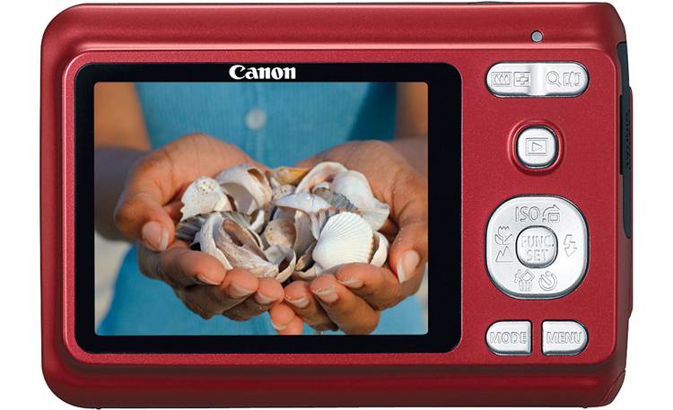 Canon PowerShot A480 (Red) 10-megapixel digital camera with 3.3X