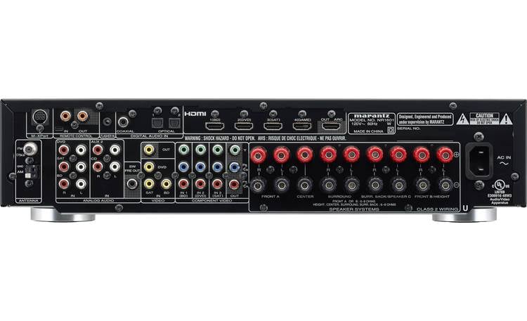 Marantz NR1601 Home theater receiver with 3D-ready HDMI switching