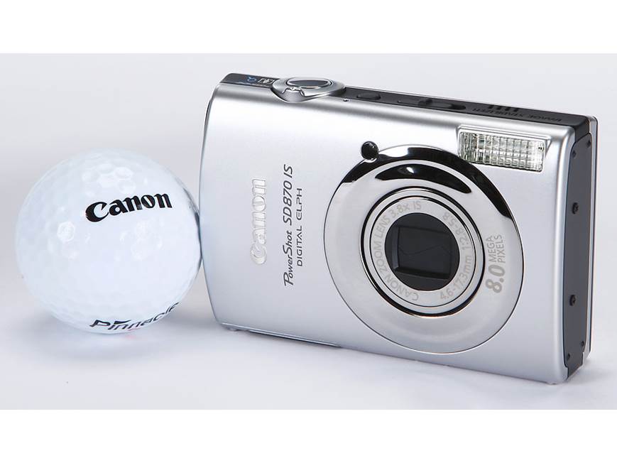 Canon PowerShot SD870 IS (Silver) 8-megapixel digital camera with