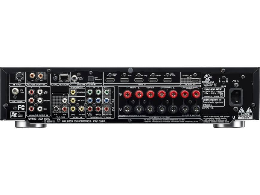 Marantz NR1603 7.1-channel home theater receiver with Apple
