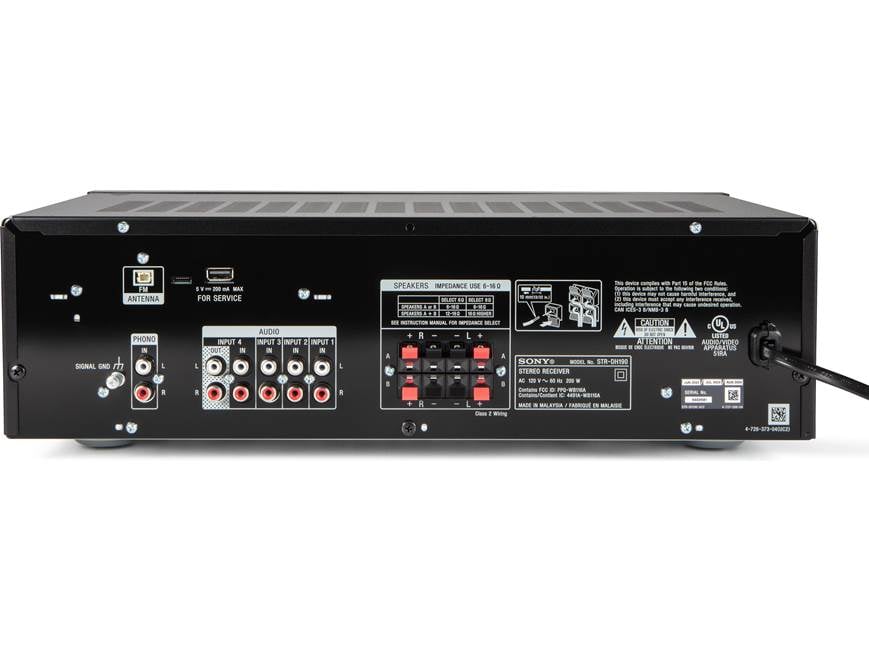 Sony STR-DH190 Stereo receiver with Bluetooth® at Crutchfield
