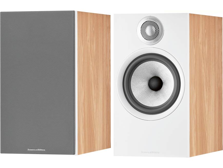 Bowers & Wilkins 606 S2 Anniversary Edition (Oak/White) Bookshelf