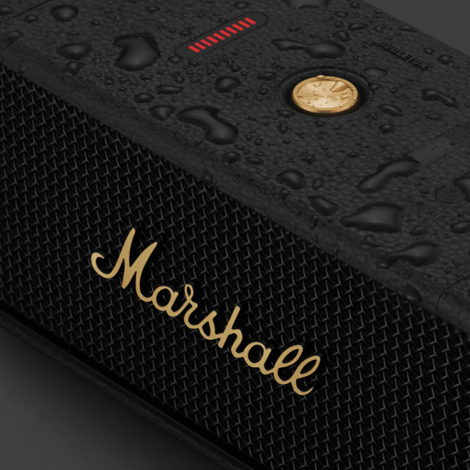Middleton Black and Brass - ポータブルスピーカー | Marshall.com