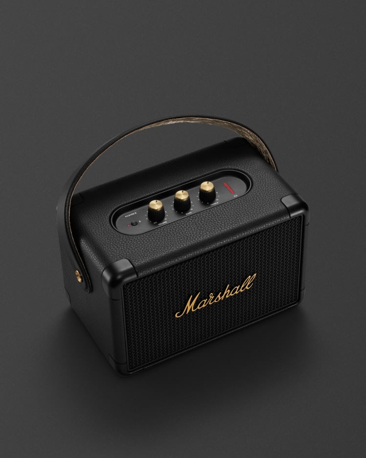 Kilburn II Black and Brass - ポータブルスピーカー | Marshall.com