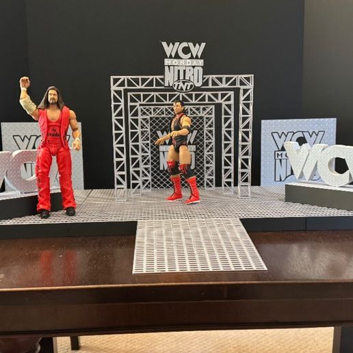 💍 WCW MONDAY NITRO Entrance Stage by MANIACMANCAVE3D・ 3D File