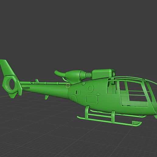 🚁 SA341 Gazelle helicopter (TRex450)・ STL File for 3D printing