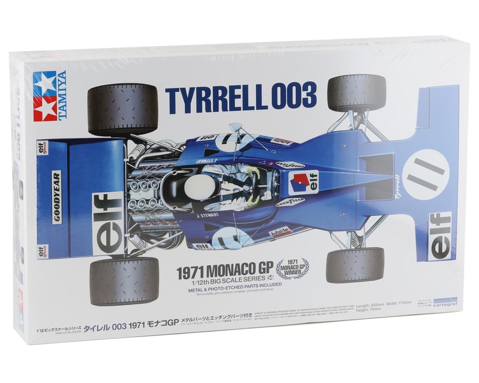 Tamiya 1/12 Tyrrell 003 1971 Monaco GP Model Kit [TAM12054