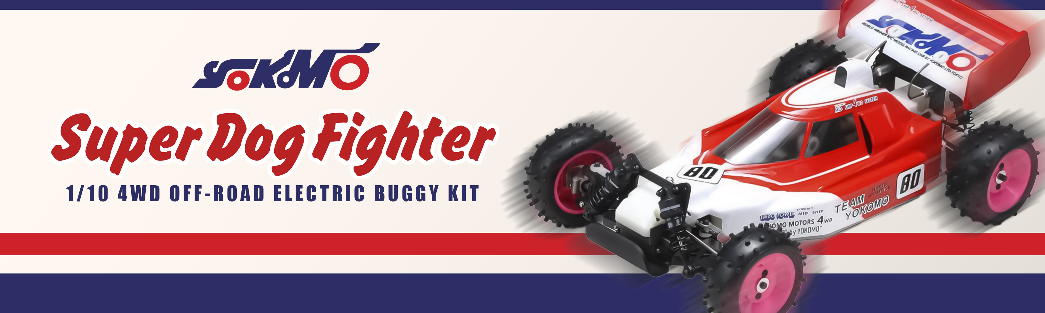 Yokomo 870C Super Dog Fighter 1/10 4WD Off-Road Electric Buggy Kit