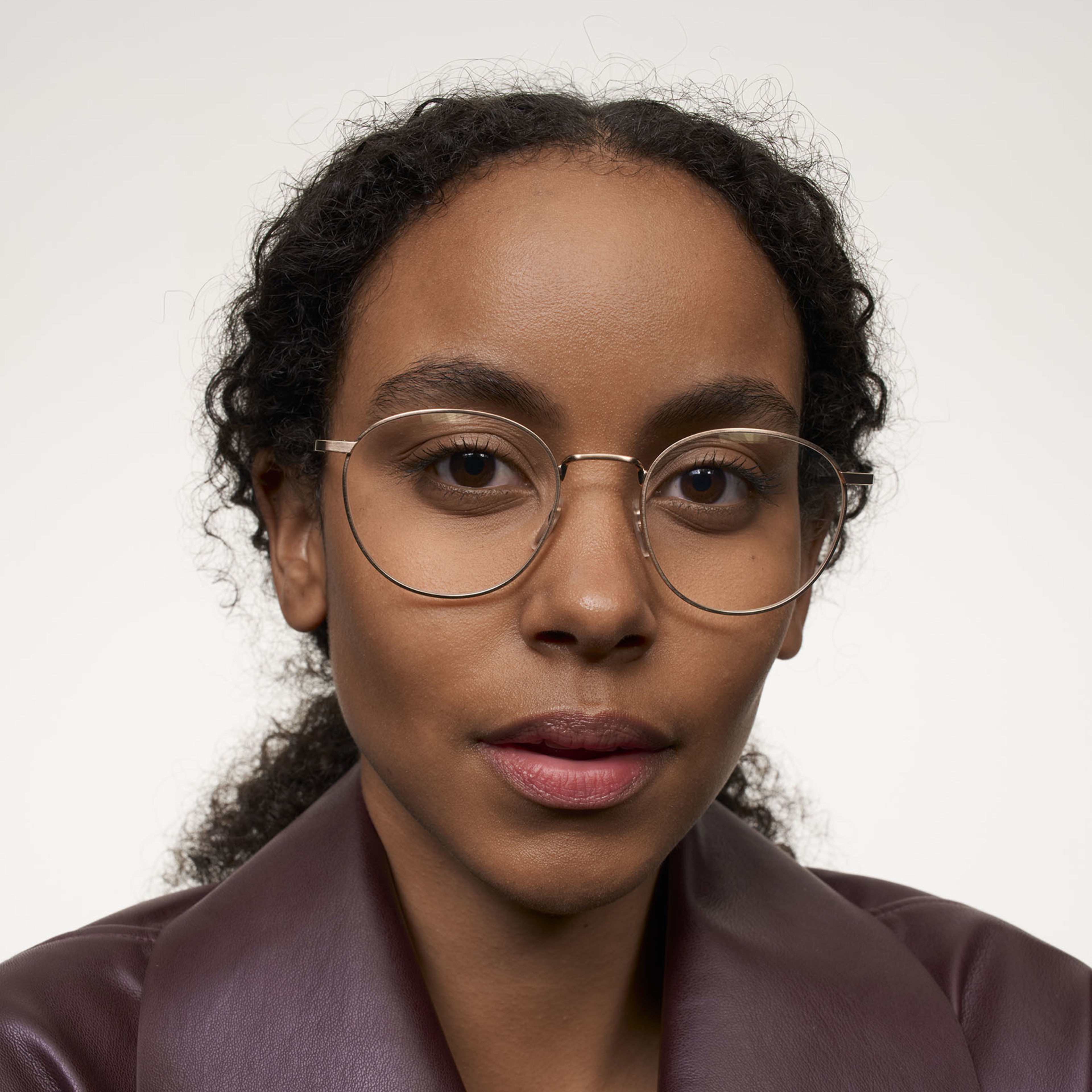 Neil Large Rose Gold | Round Metal Glasses | Ace & Tate