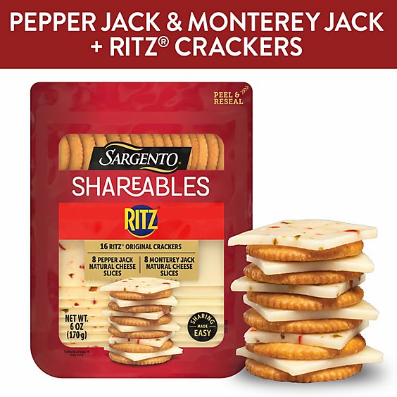 Sargento Shareables Pepper Jack/monterey Jack Sliced Cheese With