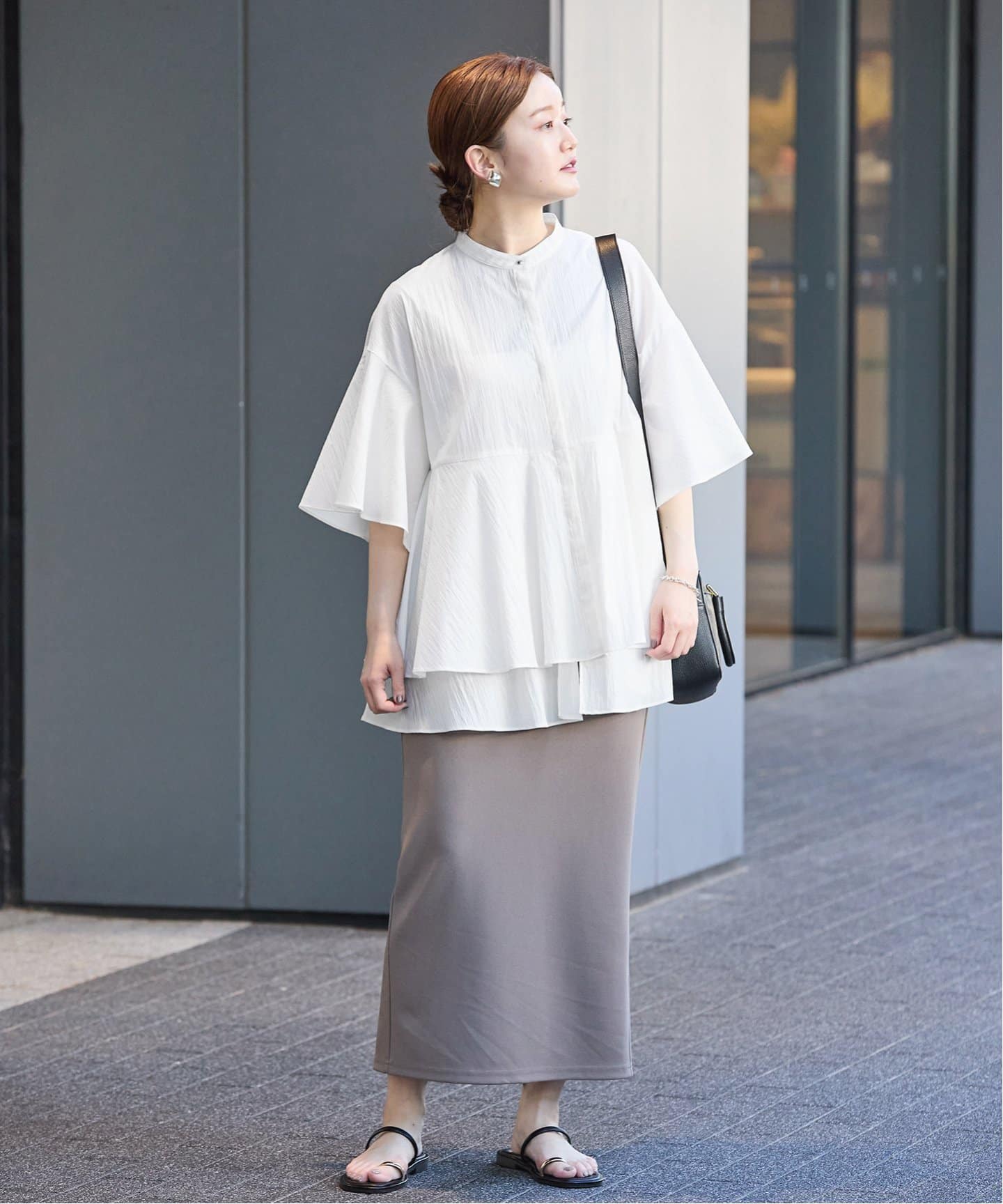 タイプライター ティアードブラウス（シャツ／ブラウス）｜IENA