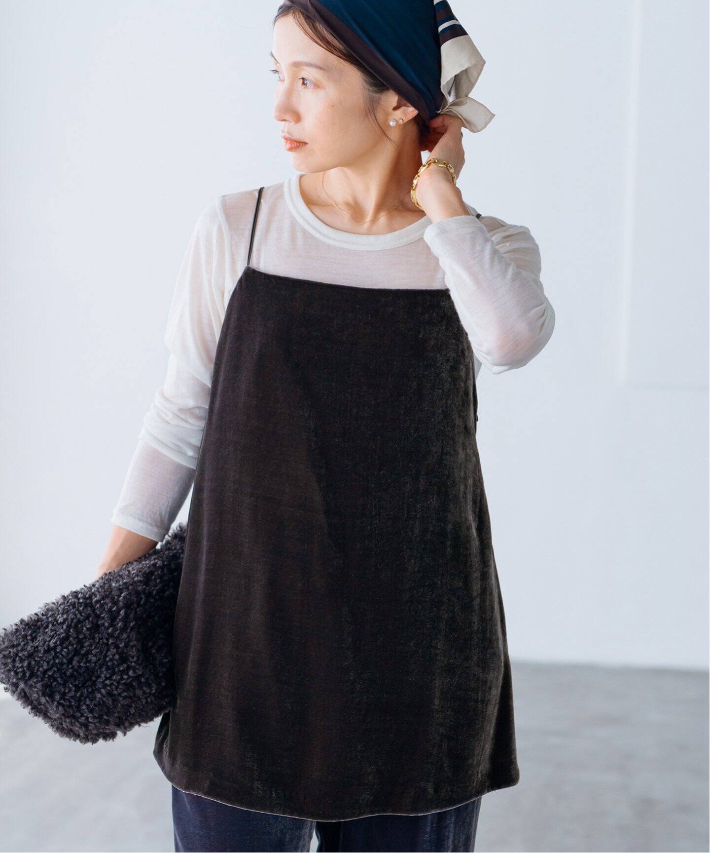 Silk Mix ベルベット キャミソール（キャミソール）｜IENA（イエナ）の